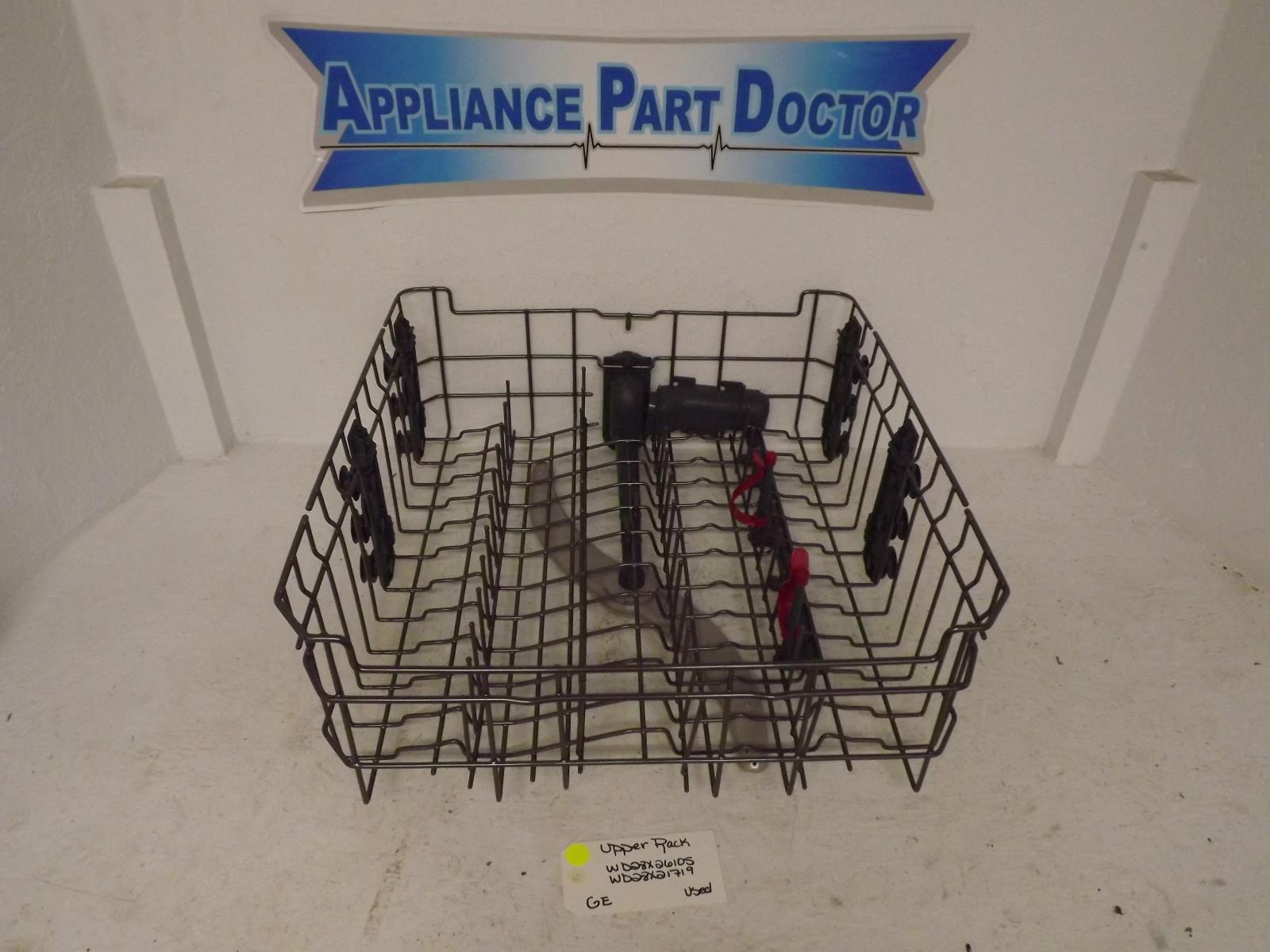 GE Dishwasher WD28X26105 WD28X21719 Upper Rack Used GE Dishwasher WD28X26105 WD28X21719 Upper Rack Used